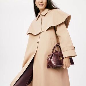 NWT Ann Taylor Elegant Tan Trench Coat